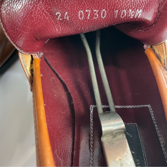 Johnston & Murphy Made in Italy brown leather dress shoes Sz 10.5M 24-0730 - Picture 12 of 14